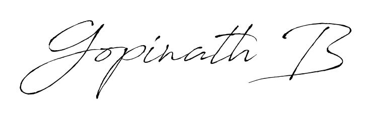 Express your personality with a custom Gopinath B signature crafted with Antro_Vectra typography. Free transparent PNG download available. Gopinath B signature style 6 images and pictures png