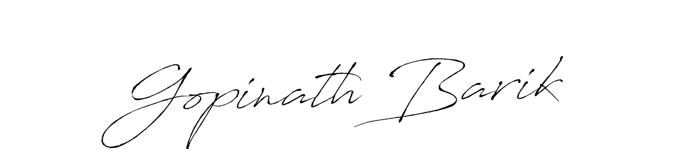 Make a beautiful signature design for name Gopinath Barik. With this signature (Antro_Vectra) style, you can create a handwritten signature for free. Gopinath Barik signature style 6 images and pictures png