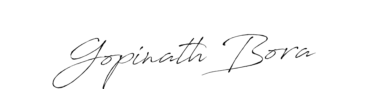 Gopinath Bora stylish signature style. Best Handwritten Sign (Antro_Vectra) for my name. Handwritten Signature Collection Ideas for my name Gopinath Bora. Gopinath Bora signature style 6 images and pictures png
