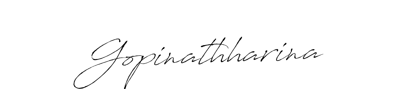 How to make Gopinathharina signature? Antro_Vectra is a professional autograph style. Create handwritten signature for Gopinathharina name. Gopinathharina signature style 6 images and pictures png