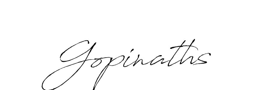 The best way (Antro_Vectra) to make a short signature is to pick only two or three words in your name. The name Gopinaths include a total of six letters. For converting this name. Gopinaths signature style 6 images and pictures png
