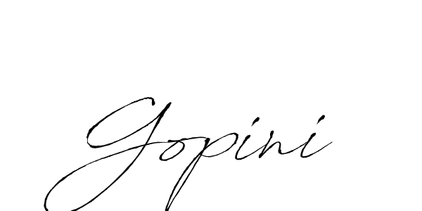 Gopini stylish signature style. Best Handwritten Sign (Antro_Vectra) for my name. Handwritten Signature Collection Ideas for my name Gopini. Gopini signature style 6 images and pictures png