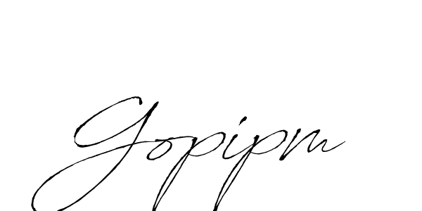 How to make Gopipm name signature. Use Antro_Vectra style for creating short signs online. This is the latest handwritten sign. Gopipm signature style 6 images and pictures png