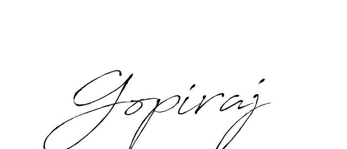 How to make Gopiraj name signature. Use Antro_Vectra style for creating short signs online. This is the latest handwritten sign. Gopiraj signature style 6 images and pictures png