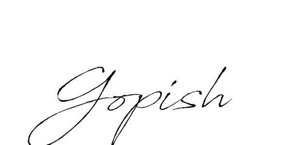 How to Draw Gopish signature style? Antro_Vectra is a latest design signature styles for name Gopish. Gopish signature style 6 images and pictures png