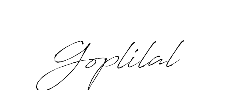 The best way (Antro_Vectra) to make a short signature is to pick only two or three words in your name. The name Goplilal include a total of six letters. For converting this name. Goplilal signature style 6 images and pictures png