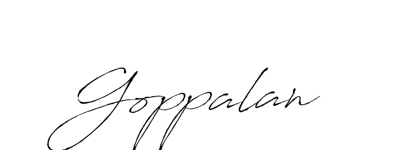 Make a beautiful signature design for name Goppalan. With this signature (Antro_Vectra) style, you can create a handwritten signature for free. Goppalan signature style 6 images and pictures png