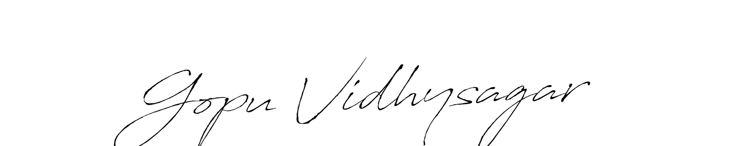Similarly Antro_Vectra is the best handwritten signature design. Signature creator online .You can use it as an online autograph creator for name Gopu Vidhysagar. Gopu Vidhysagar signature style 6 images and pictures png