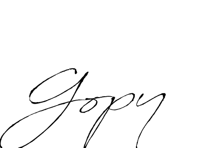 You should practise on your own different ways (Antro_Vectra) to write your name (Gopy) in signature. don't let someone else do it for you. Gopy signature style 6 images and pictures png