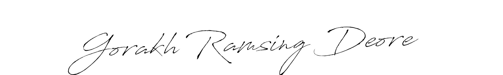 This is the best signature style for the Gorakh Ramsing Deore name. Also you like these signature font (Antro_Vectra). Mix name signature. Gorakh Ramsing Deore signature style 6 images and pictures png