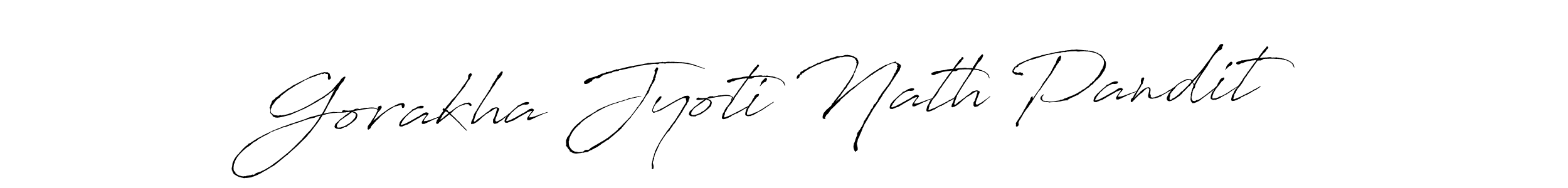 Similarly Antro_Vectra is the best handwritten signature design. Signature creator online .You can use it as an online autograph creator for name Gorakha Jyoti Nath Pandit. Gorakha Jyoti Nath Pandit signature style 6 images and pictures png