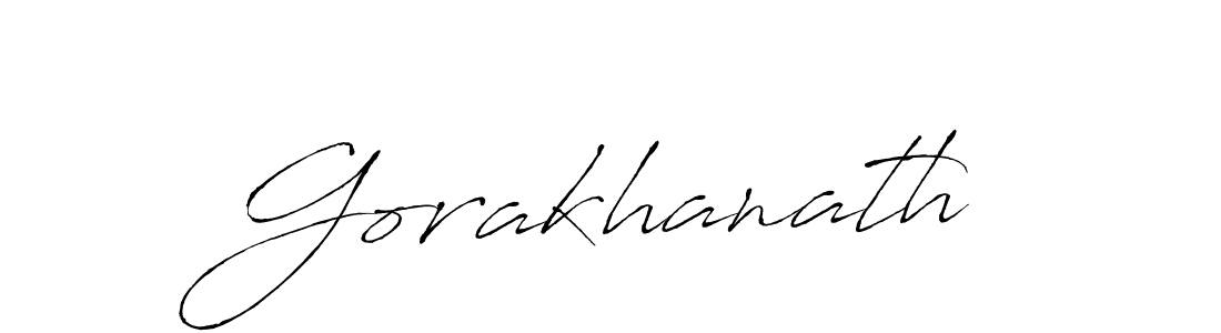 You should practise on your own different ways (Antro_Vectra) to write your name (Gorakhanath) in signature. don't let someone else do it for you. Gorakhanath signature style 6 images and pictures png