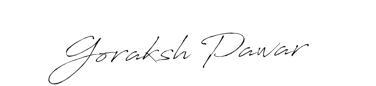 Also we have Goraksh Pawar name is the best signature style. Create professional handwritten signature collection using Antro_Vectra autograph style. Goraksh Pawar signature style 6 images and pictures png
