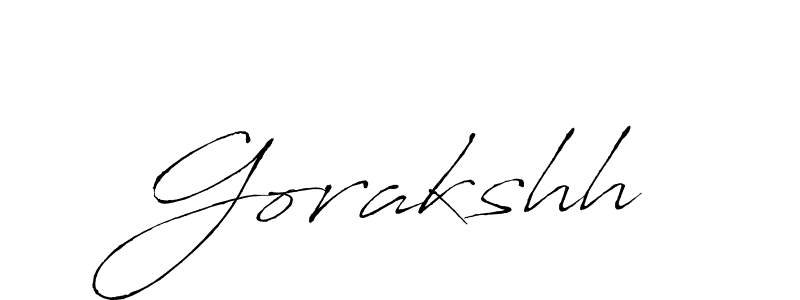 Use a signature maker to create a handwritten signature online. With this signature software, you can design (Antro_Vectra) your own signature for name Gorakshh. Gorakshh signature style 6 images and pictures png