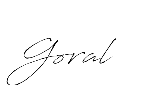 You should practise on your own different ways (Antro_Vectra) to write your name (Goral) in signature. don't let someone else do it for you. Goral signature style 6 images and pictures png