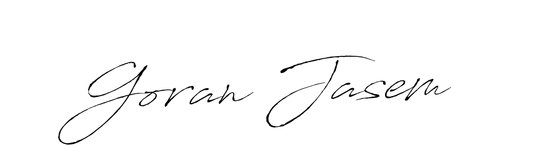 Create a beautiful signature design for name Goran Jasem. With this signature (Antro_Vectra) fonts, you can make a handwritten signature for free. Goran Jasem signature style 6 images and pictures png