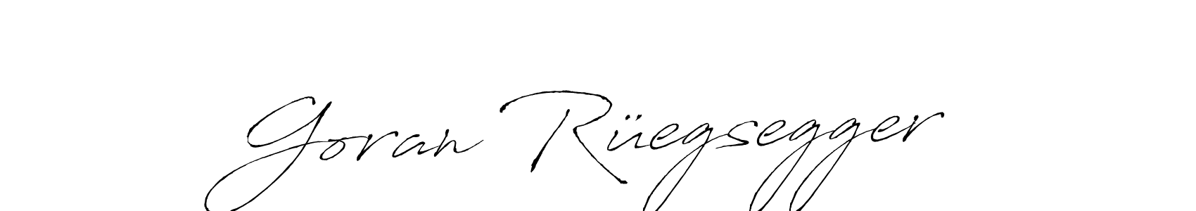 This is the best signature style for the Goran Rüegsegger name. Also you like these signature font (Antro_Vectra). Mix name signature. Goran Rüegsegger signature style 6 images and pictures png