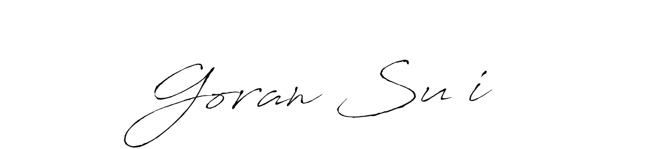 Make a beautiful signature design for name Goran Sučić. With this signature (Antro_Vectra) style, you can create a handwritten signature for free. Goran Sučić signature style 6 images and pictures png