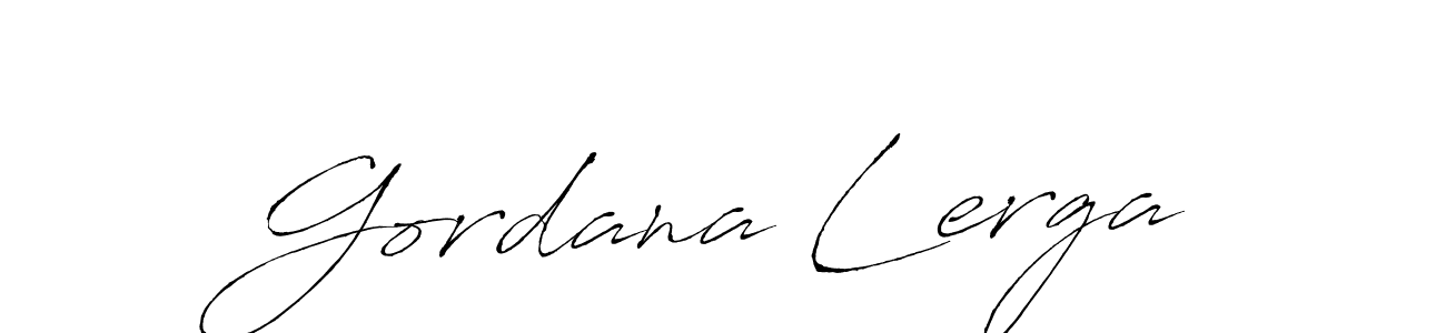 Also we have Gordana Lerga name is the best signature style. Create professional handwritten signature collection using Antro_Vectra autograph style. Gordana Lerga signature style 6 images and pictures png