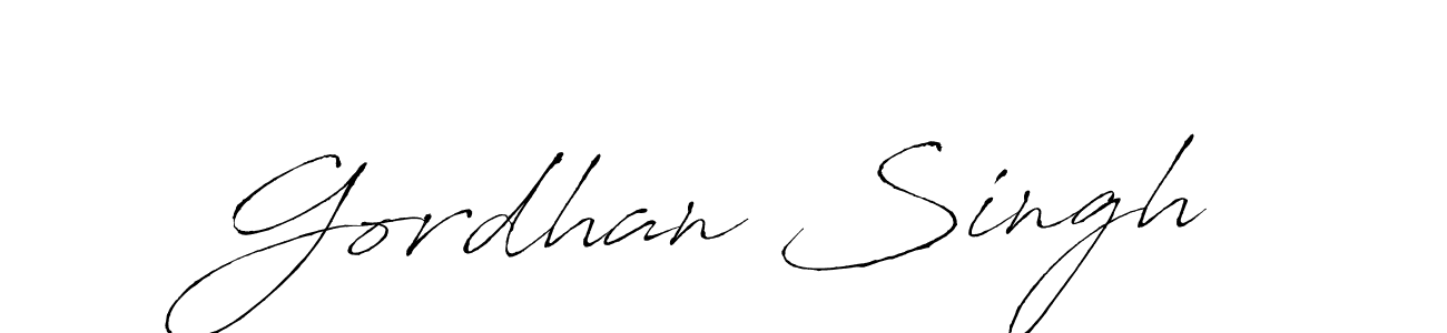 The best way (Antro_Vectra) to make a short signature is to pick only two or three words in your name. The name Gordhan Singh include a total of six letters. For converting this name. Gordhan Singh signature style 6 images and pictures png