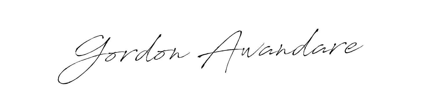It looks lik you need a new signature style for name Gordon Awandare. Design unique handwritten (Antro_Vectra) signature with our free signature maker in just a few clicks. Gordon Awandare signature style 6 images and pictures png