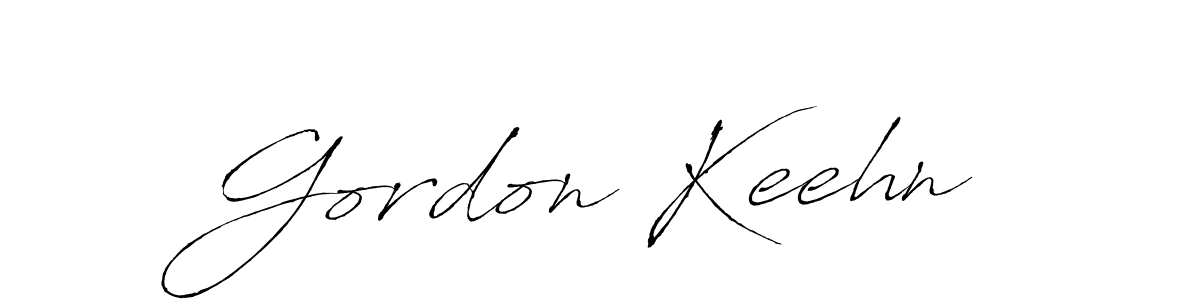 How to make Gordon Keehn name signature. Use Antro_Vectra style for creating short signs online. This is the latest handwritten sign. Gordon Keehn signature style 6 images and pictures png