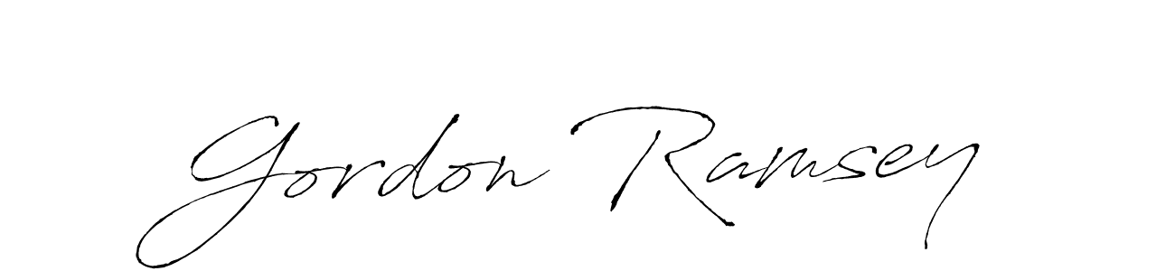 Design your own signature with our free online signature maker. With this signature software, you can create a handwritten (Antro_Vectra) signature for name Gordon Ramsey. Gordon Ramsey signature style 6 images and pictures png