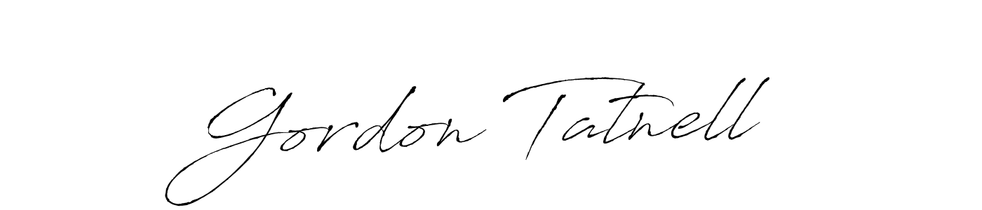 Make a beautiful signature design for name Gordon Tatnell. With this signature (Antro_Vectra) style, you can create a handwritten signature for free. Gordon Tatnell signature style 6 images and pictures png