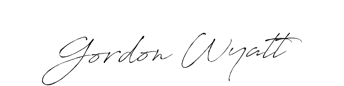 Antro_Vectra is a professional signature style that is perfect for those who want to add a touch of class to their signature. It is also a great choice for those who want to make their signature more unique. Get Gordon Wyatt name to fancy signature for free. Gordon Wyatt signature style 6 images and pictures png