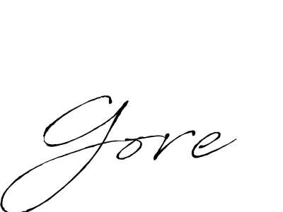 How to make Gore signature? Antro_Vectra is a professional autograph style. Create handwritten signature for Gore name. Gore signature style 6 images and pictures png