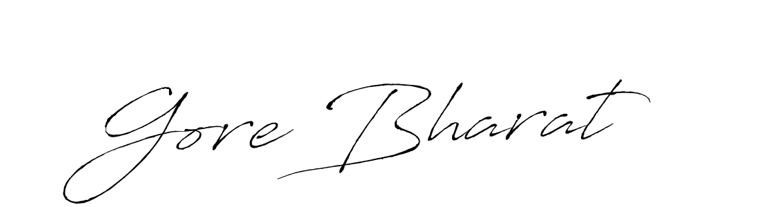 Gore Bharat stylish signature style. Best Handwritten Sign (Antro_Vectra) for my name. Handwritten Signature Collection Ideas for my name Gore Bharat. Gore Bharat signature style 6 images and pictures png