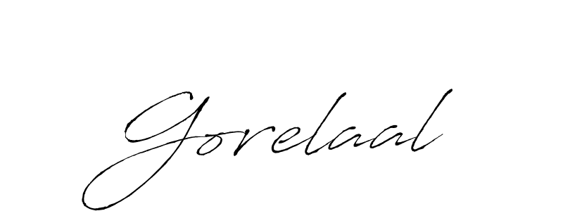 How to make Gorelaal signature? Antro_Vectra is a professional autograph style. Create handwritten signature for Gorelaal name. Gorelaal signature style 6 images and pictures png