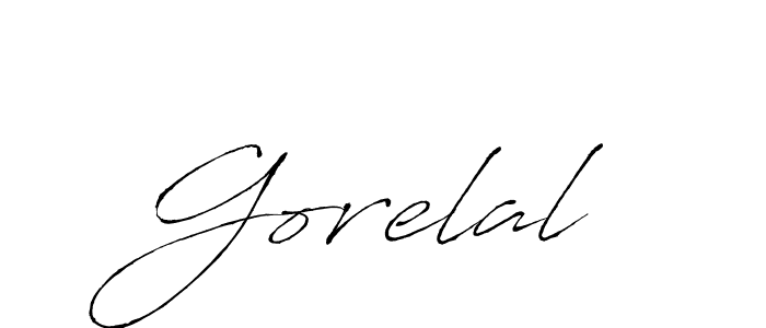 You should practise on your own different ways (Antro_Vectra) to write your name (Gorelal) in signature. don't let someone else do it for you. Gorelal signature style 6 images and pictures png