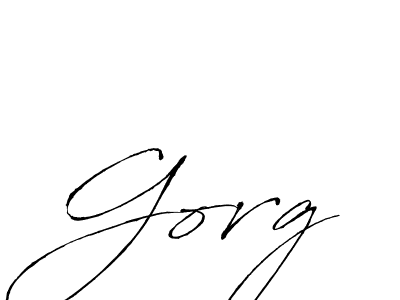 Antro_Vectra is a professional signature style that is perfect for those who want to add a touch of class to their signature. It is also a great choice for those who want to make their signature more unique. Get Gorg name to fancy signature for free. Gorg signature style 6 images and pictures png