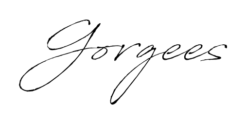 Create a personalized artistic stamp with Gorgees in Antro_Vectra font. Perfect for visual artists, designers, and influencers. Gorgees signature style 6 images and pictures png