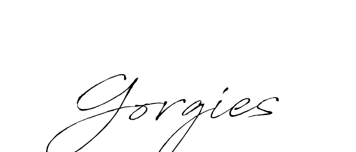 How to make Gorgies signature? Antro_Vectra is a professional autograph style. Create handwritten signature for Gorgies name. Gorgies signature style 6 images and pictures png