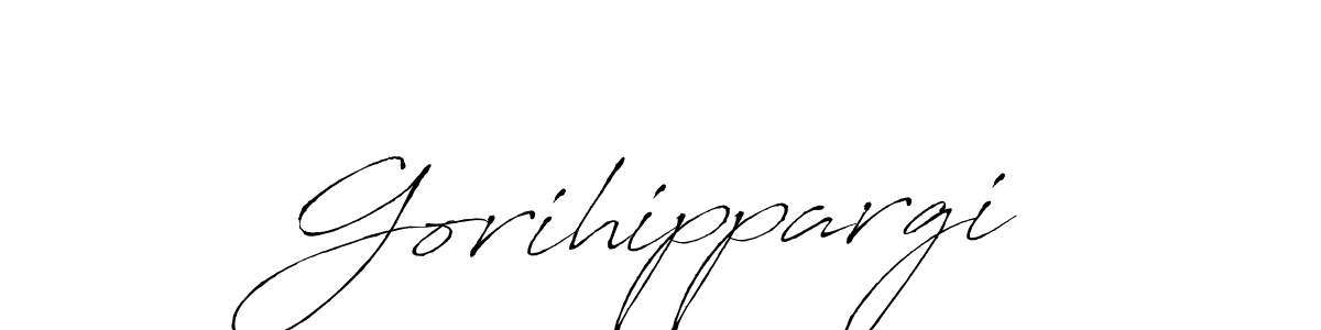 Gorihippargi stylish signature style. Best Handwritten Sign (Antro_Vectra) for my name. Handwritten Signature Collection Ideas for my name Gorihippargi. Gorihippargi signature style 6 images and pictures png