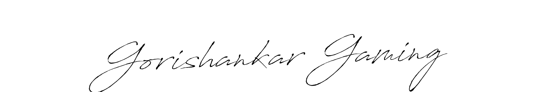 Gorishankar Gaming stylish signature style. Best Handwritten Sign (Antro_Vectra) for my name. Handwritten Signature Collection Ideas for my name Gorishankar Gaming. Gorishankar Gaming signature style 6 images and pictures png