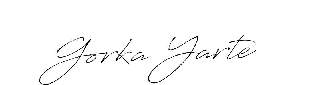 How to make Gorka Yarte signature? Antro_Vectra is a professional autograph style. Create handwritten signature for Gorka Yarte name. Gorka Yarte signature style 6 images and pictures png