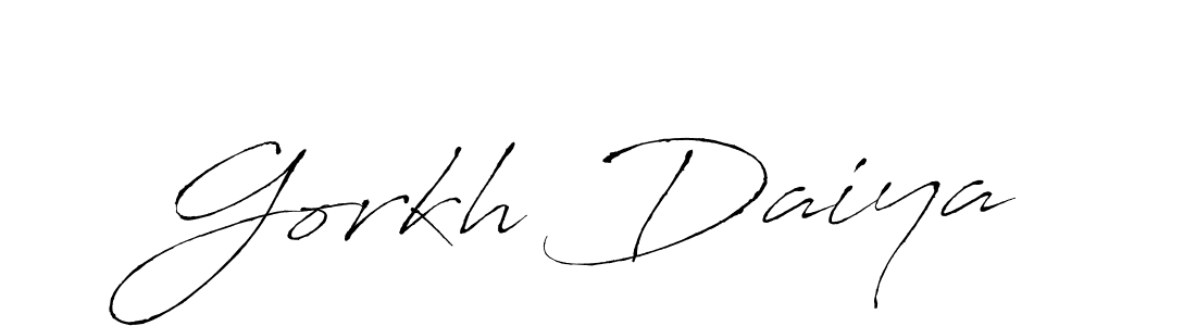 Also we have Gorkh Daiya name is the best signature style. Create professional handwritten signature collection using Antro_Vectra autograph style. Gorkh Daiya signature style 6 images and pictures png