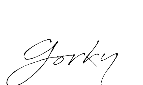 It looks lik you need a new signature style for name Gorky. Design unique handwritten (Antro_Vectra) signature with our free signature maker in just a few clicks. Gorky signature style 6 images and pictures png