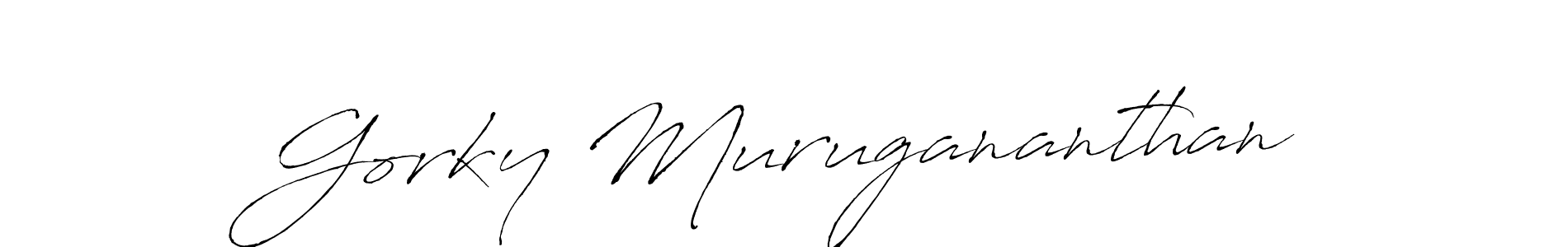 Make a beautiful signature design for name Gorky Murugananthan. Use this online signature maker to create a handwritten signature for free. Gorky Murugananthan signature style 6 images and pictures png