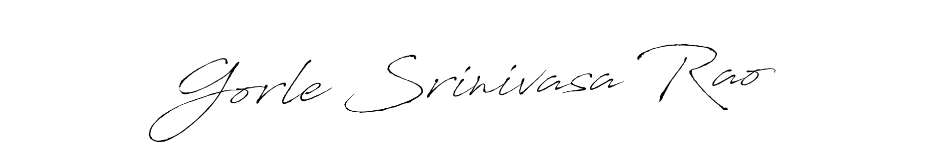 Antro_Vectra is a professional signature style that is perfect for those who want to add a touch of class to their signature. It is also a great choice for those who want to make their signature more unique. Get Gorle Srinivasa Rao name to fancy signature for free. Gorle Srinivasa Rao signature style 6 images and pictures png