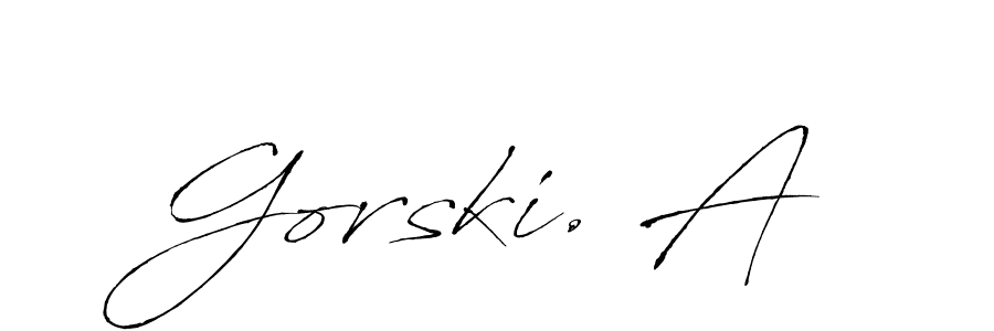 How to make Gorski. A name signature. Use Antro_Vectra style for creating short signs online. This is the latest handwritten sign. Gorski. A signature style 6 images and pictures png