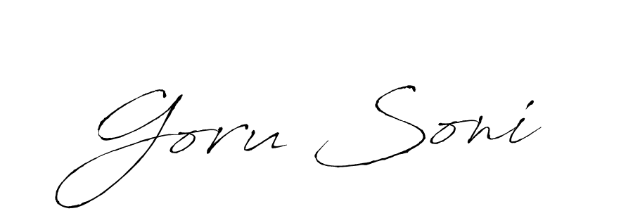 Antro_Vectra is a professional signature style that is perfect for those who want to add a touch of class to their signature. It is also a great choice for those who want to make their signature more unique. Get Goru Soni name to fancy signature for free. Goru Soni signature style 6 images and pictures png