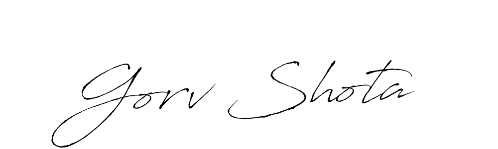 Also we have Gorv Shota name is the best signature style. Create professional handwritten signature collection using Antro_Vectra autograph style. Gorv Shota signature style 6 images and pictures png