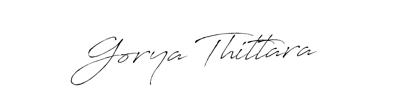 Antro_Vectra is a professional signature style that is perfect for those who want to add a touch of class to their signature. It is also a great choice for those who want to make their signature more unique. Get Gorya Thittara name to fancy signature for free. Gorya Thittara signature style 6 images and pictures png