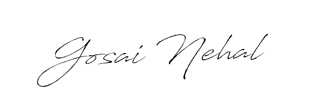 Use a signature maker to create a handwritten signature online. With this signature software, you can design (Antro_Vectra) your own signature for name Gosai Nehal. Gosai Nehal signature style 6 images and pictures png