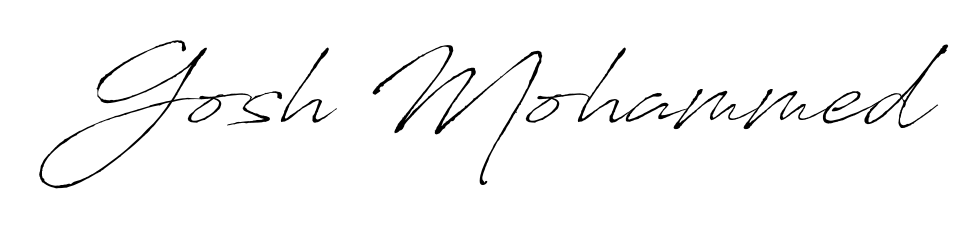You should practise on your own different ways (Antro_Vectra) to write your name (Gosh Mohammed) in signature. Don't let someone else do it for you. Gosh Mohammed signature style 6 images and pictures png
