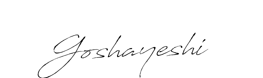 Goshayeshi stylish signature style. Best Handwritten Sign (Antro_Vectra) for my name. Handwritten Signature Collection Ideas for my name Goshayeshi. Goshayeshi signature style 6 images and pictures png